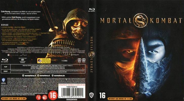 mortal kombat (blu-ray) nieuw, Cd's en Dvd's, Blu-ray, Zo goed als nieuw, Actie, Ophalen of Verzenden