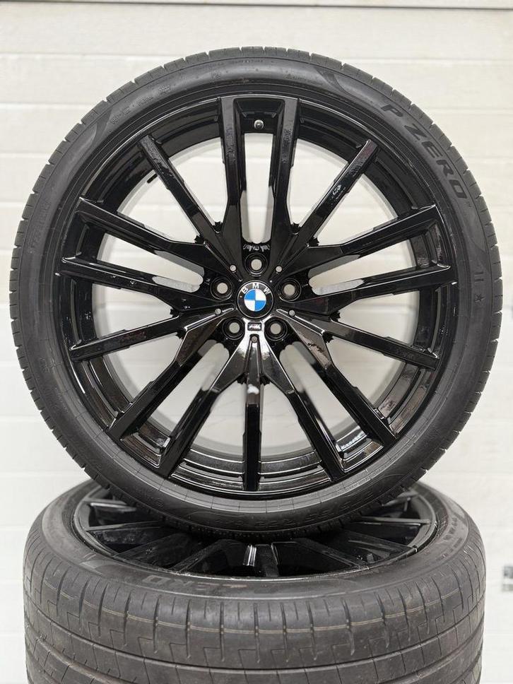 NIEUW 22’’ BMW X5 X6 G05 G06 VELGEN ZOMERBANDEN ORIG SET TPM, Auto-onderdelen, Banden en Velgen, Banden en Velgen, Zomerbanden