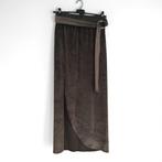 Jupe longue en velours avec fente marron kaki S/M, Vêtements | Femmes, Jupes, Neuf, Taille 36 (S), Brun, JCL