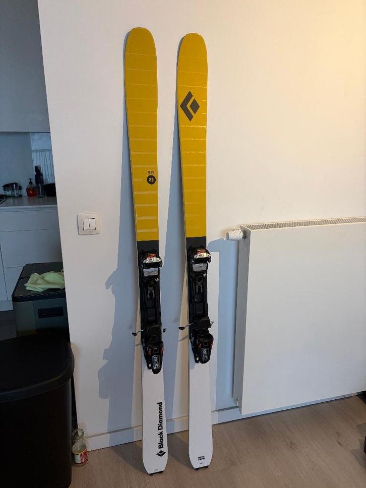 Ski BlackDiamond Route 88 177cm fixations rando + peaux, Sport en Fitness, Skiën en Langlaufen, Gebruikt, Ski's, Ski, Overige merken