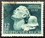 Dt.Reich:Heldengedenktag 1942, Timbres & Monnaies, Timbres | Europe | Allemagne, Autres périodes, Affranchi, Enlèvement ou Envoi