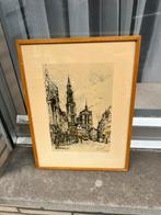 Aquarel, Jan Korthals, Antiek en Kunst, Kunst | Tekeningen en Fotografie, Ophalen