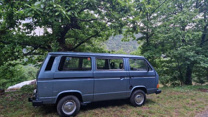 T3 1989 2eme main, Auto's, Volkswagen, Particulier, Transporter, Diesel, Euro 5, Break, 4 deurs, Handgeschakeld, Blauw, Grijs