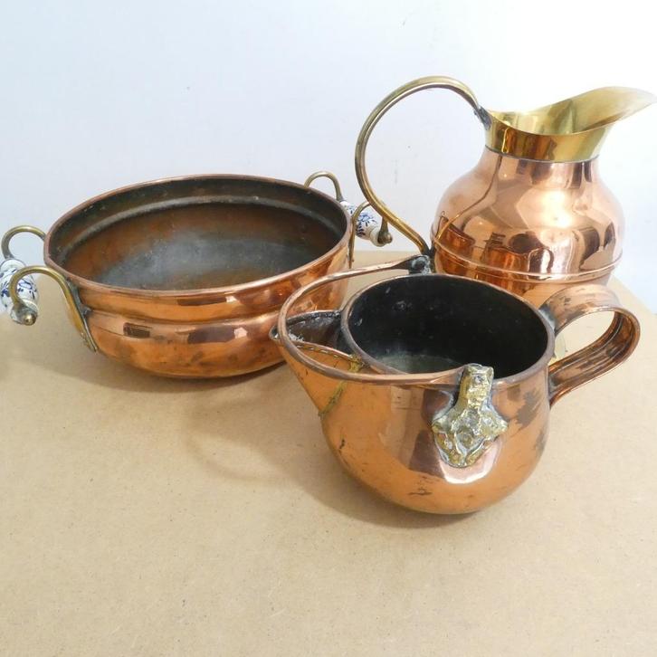 Oud koperen voorwerpen [805], Antiek en Kunst, Antiek | Brons en Koper, Koper, Ophalen of Verzenden