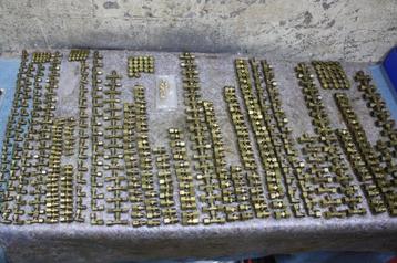 Geel-koperen koppelingen met snijringen 4-5-6-8-10-12 en14mm beschikbaar voor biedingen