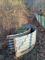 2 gebogen, metalen golfplaten, Jardin & Terrasse, Verrières, Enlèvement, Utilisé, Autres types