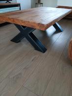 Salontafel hout/metaal, Huis en Inrichting, Ophalen, Zo goed als nieuw, Metaal