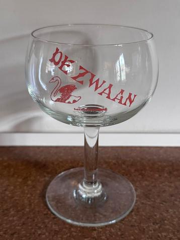 Oud antiek bierglas brouwerij de zwaan hoboken geen emaille beschikbaar voor biedingen