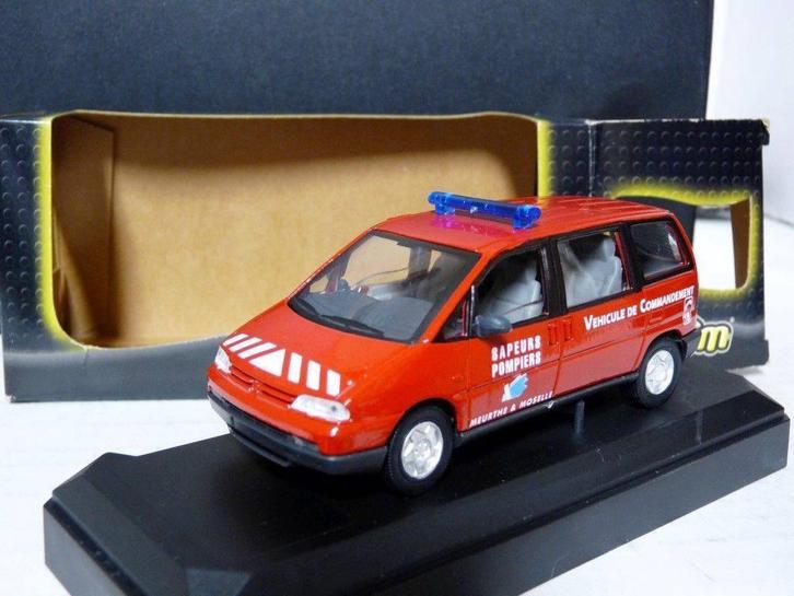 1:43 Verem Peugeot 806 Brandweer Vehicule de Commandement, Hobby en Vrije tijd, Modelauto's | 1:43, Zo goed als nieuw, Auto, Solido