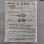 Oud reclamepamflet wafelijzer, Ophalen of Verzenden