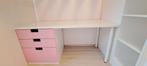 Hoogslaper met bureau wit/roze 90x220cm, Ophalen