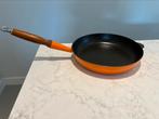 Cousances koekenpan 28cm Harmonic Orange heell goede staat, Gietijzer, Ophalen of Verzenden, Zo goed als nieuw, Keramische plaat