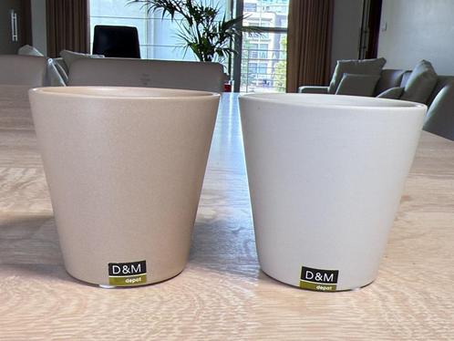Set van 2 D&M deco / depot bloempotjes / 10,5 x 7 cm / NIEUW, Tuin en Terras, Bloempotten, Nieuw, Aardewerk, Binnen, Balkon, Tuin
