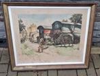 Gravure les gitan signe Roger hebbelinck, Ophalen