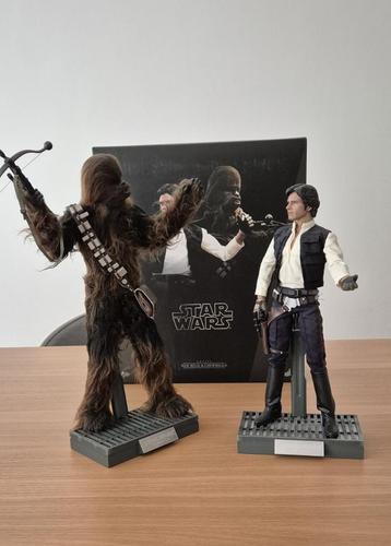 Hot Toys Star Wars A New Hope Han Solo & Chewbacca MMS263 beschikbaar voor biedingen