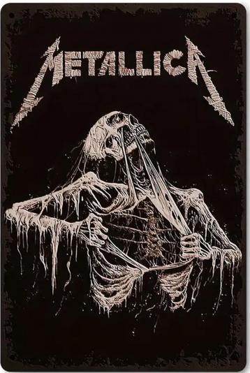 Panneau d'affichage vintage en métal Mancave Metallica
