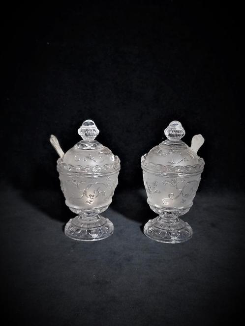Ancien Sucrier/Moutardier En Cristal de Baccarat, Antiquités & Art, Antiquités | Verre & Cristal, Enlèvement ou Envoi