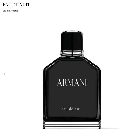 Armani - Eau de nuit, Collections, Parfums, Neuf, Bouteille de parfum, Plein, Enlèvement