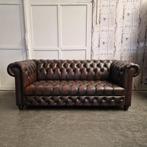 Chesterfield Brighton 3-zits – Knopenzit – Antiek Bruin, Ophalen