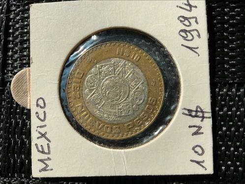 MEXICO - 10 nieuwe peso’s munt  vol met details - 1994, Postzegels en Munten, Munten | Amerika, Losse munt, Midden-Amerika, Ophalen