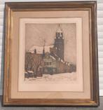 Eau forte épreuve d artiste signe julien celos, Antiek en Kunst, Kunst | Etsen en Gravures, Ophalen of Verzenden