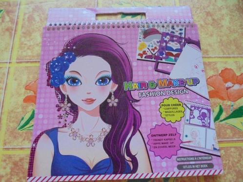 Nieuw Hair & Make-up Fashion desig, Hobby en Vrije tijd, Tekenen, Nieuw, Papier, Schets- of Tekenboek, Ophalen of Verzenden