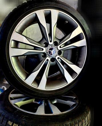 Originele Mercedes C-klasse w205 velgen met winterbanden  beschikbaar voor biedingen