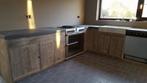 Complete keuken in hout op maat, Huis en Inrichting, Ophalen of Verzenden, Nieuw, Overige kleuren, Hout