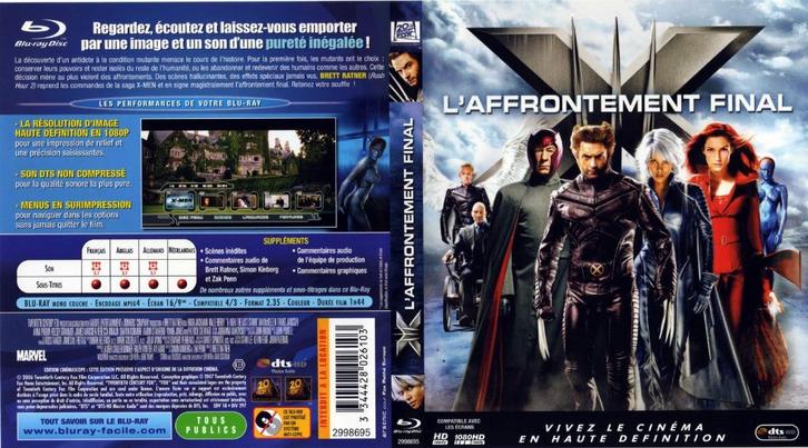 x men  the last stand (blu-ray) nieuw, Cd's en Dvd's, Blu-ray, Zo goed als nieuw, Science Fiction en Fantasy, Ophalen of Verzenden
