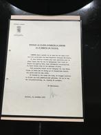 Lettre circulaire sur la mort de la reine Elisabeth 1965, Autres types, Utilisé, Enlèvement ou Envoi