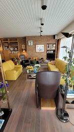 Lederen JORI salon, Huis en Inrichting, Ophalen, 300 cm of meer, Zo goed als nieuw, Rechte bank