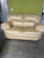 Lederen 1 en 2 zit salon, Ophalen, Gebruikt, Driepersoons