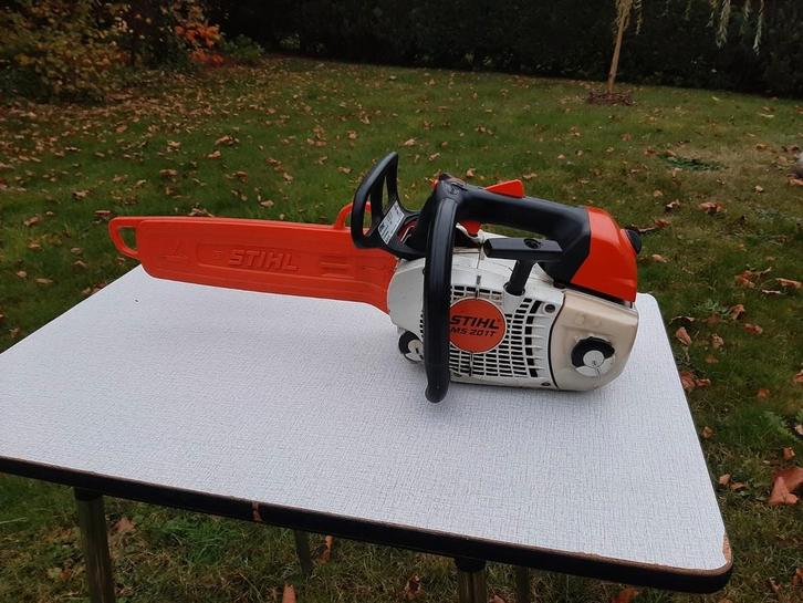 Kettingzaag Stihl MS 201t, Jardin & Terrasse, Outils à main, Utilisé, Enlèvement