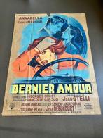 Oude film affiche Dernier Amour (1949), Verzamelen, Gebruikt, Ophalen of Verzenden, Rechthoekig Staand, Film en Tv
