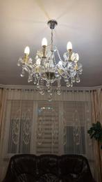 Lustre  en cristal et inox, Ophalen of Verzenden, Zo goed als nieuw