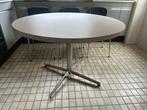 Table ronde vintage avec plateau en formica de 120 cm de dia, Enlèvement ou Envoi