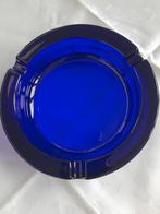 Blauwe glazen asbak, gemaakt in Italië, Antiek en Kunst, Ophalen
