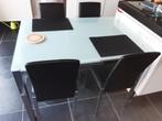 Table de cuisine avec 4 chaises, Maison & Meubles, Tables | Tables à manger, 100 à 150 cm, Quatre personnes, Enlèvement, Utilisé