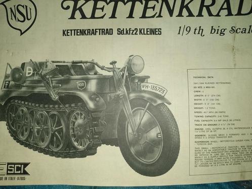 Te koop als nieuw vintage model van Esci Kettenkrad, Hobby en Vrije tijd, Modelbouw | Auto's en Voertuigen, Nieuw, Overige typen