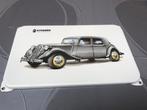 Citroën traction Avant wandbord emaille, Ophalen of Verzenden, Zo goed als nieuw, Reclamebord