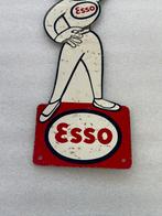 Esso oude reclame Pin-up !, Verzamelen, Merken en Reclamevoorwerpen, Reclamebord, Gebruikt, Ophalen of Verzenden