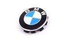 BMW naaf velg embleem logo zwart blauw wit chrome 56 mm 3613, Auto-onderdelen, Ophalen of Verzenden, Nieuw