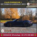 911 Turbo S Cabriolet uit het jaar 2014, Auto's, Porsche, Automaat, Achterwielaandrijving, Zwart, 1675 kg