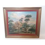LANDSCHAP –Olieverf op paneel, gesigneerd, Antiek en Kunst, Ophalen of Verzenden