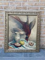 Mooi stilleven met fazant, gesigneerd, Antiek en Kunst, Ophalen of Verzenden