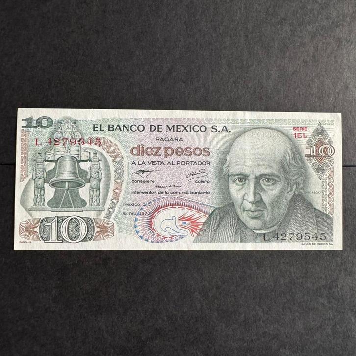 Mexico - 10 Pesos 1977 - P 63 - UNC - 1050, Postzegels en Munten, Bankbiljetten | Amerika, Los biljet, Zuid-Amerika, Ophalen of Verzenden