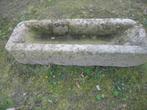 oude franse hardstenen voederbak,bloembak,plantenbak, Ophalen