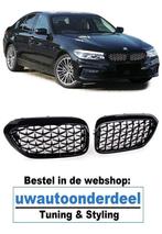 Sport Nieren Grill Diamond Zwart Chrome Voor Bmw 5 Serie G30, Verzenden