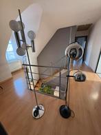 Vintage staande lamp vloerlamp/ metalen lamp gereserveerd, Maison & Meubles, Lampes | Lampadaires, Verre, Vintage, Enlèvement