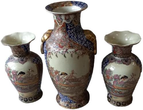 Oosterse vazenset., Antiquités & Art, Antiquités | Vases, Enlèvement